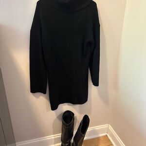 Abercrombie and Fitch black turtleneck sweater dress